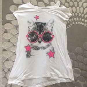 Wight cat shirt